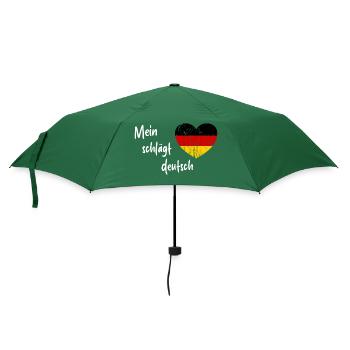 Die Wahl für Deutschland - Regenschirm (klein) - Flaschengrün - Vorne