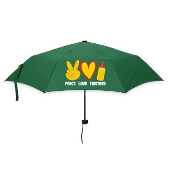 Senf Mustard - Regenschirm (klein) - Flaschengrün - Vorne
