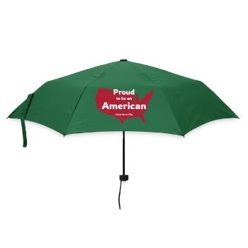Proud to be An American - Regenschirm (klein) - Flaschengrün - Vorne