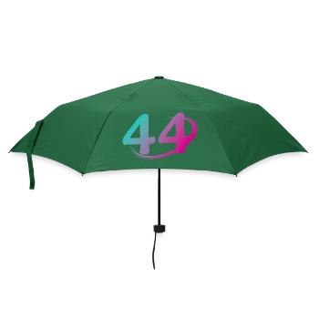 Nummer 44 mehrfarbig - Regenschirm (klein) - Flaschengrün - Vorne