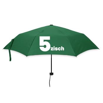 5zisch 50. Geburtstag Fünfzig - Regenschirm (klein) - Flaschengrün - Vorne
