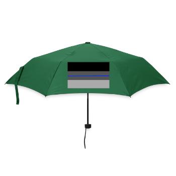 Shadow Deutschlandflagge blueline - Regenschirm (klein) - Flaschengrün - Vorne