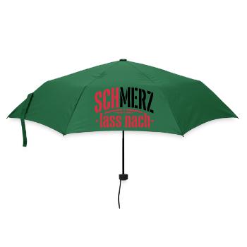 SchMerz lass nach - nein zu Merz - Regenschirm (klein) - Flaschengrün - Vorne