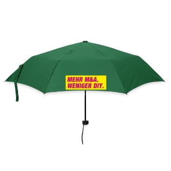 Mehr M&A weniger DIY - Regenschirm (klein) - Flaschengrün - Vorne