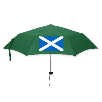 Schottland Flagge - Regenschirm (klein) - Flaschengrün - Vorne