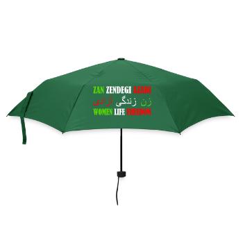 women life freedom Zan zendegi azadi - Regenschirm (klein) - Flaschengrün - Vorne