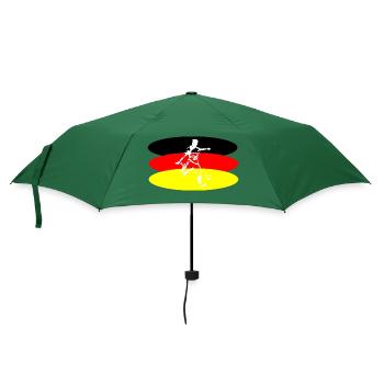 Fußball Soccer - Regenschirm (klein) - Flaschengrün - Vorne