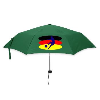 Fußball Soccer - Regenschirm (klein) - Flaschengrün - Vorne