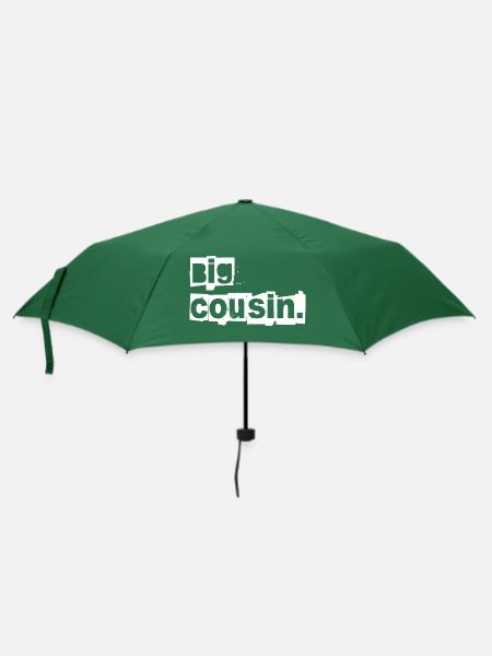 der große cousin oder cousine - Regenschirm (klein) - Flaschengrün