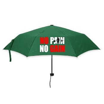 Kein Schmerz, kein Gewinn Zitat - Regenschirm (klein) - Flaschengrün - Vorne