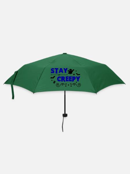 stay creepy 02 - Regenschirm (klein) - Flaschengrün