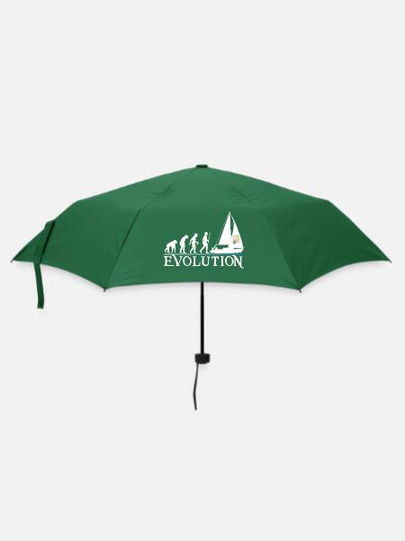 Evolution weiße Ausführung - Regenschirm (klein) - Flaschengrün