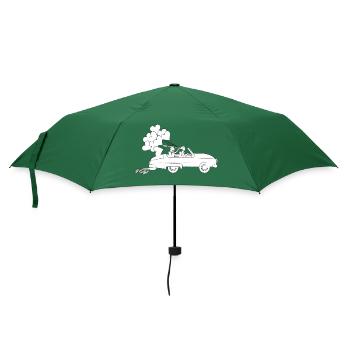 Hochzeit - Regenschirm (klein) - Flaschengrün - Vorne