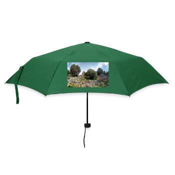Burgruine des mittelalterlichen Palio Pyli Kos - Regenschirm (klein) - Flaschengrün - Vorne