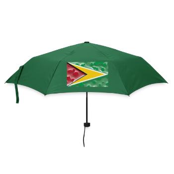 Guyana als Guyana - Regenschirm (klein) - Flaschengrün - Vorne