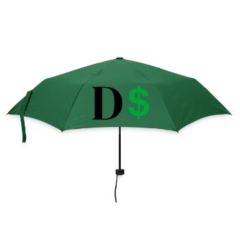 Dollar-Buchstabe - Regenschirm (klein) - Flaschengrün - Vorne