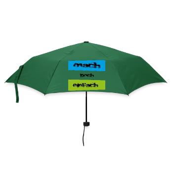 mach doch einfach - Regenschirm (klein) - Flaschengrün - Vorne
