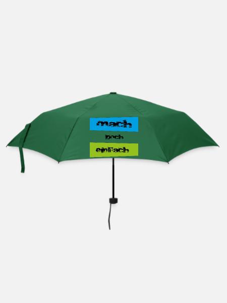mach doch einfach - Regenschirm (klein) - Flaschengrün
