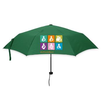 Piktogramme Buntstillen 2023 NEU ohneLogo - Regenschirm (klein) - Flaschengrün - Vorne