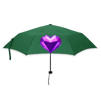 Verlobung Valentinstag Liebe Muttertag Hochzeit - Regenschirm (klein) - Flaschengrün - Vorne