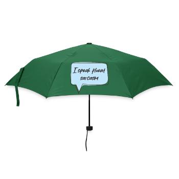 Ich spreche fließend Sarkasmus - Regenschirm (klein) - Flaschengrün - Vorne