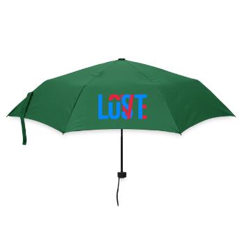 Liebe, Lust, Verloren Love, Lust, Lost - Regenschirm (klein) - Flaschengrün - Vorne