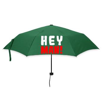 Hey man! - Regenschirm (klein) - Flaschengrün - Vorne
