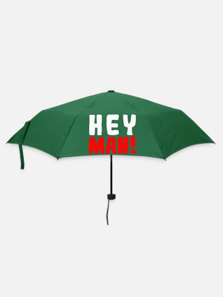 Hey man! - Regenschirm (klein) - Flaschengrün