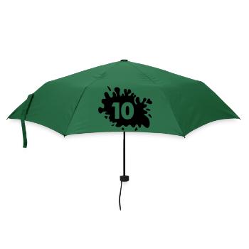 kleckse 10 - Regenschirm (klein) - Flaschengrün - Vorne