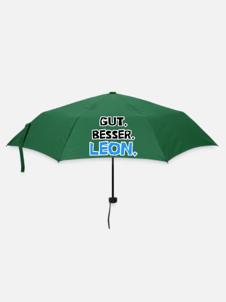 Gut. Besser. Leon. - Regenschirm (klein) - Flaschengrün