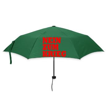 Nein zum krieg - Regenschirm (klein) - Flaschengrün - Vorne