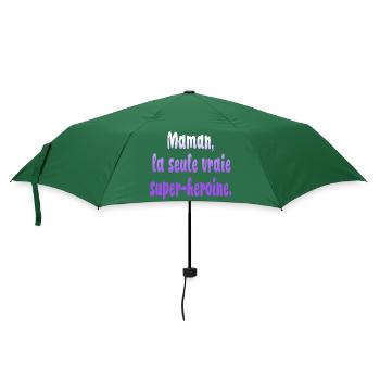 Mutter Mutter Humor Witz Geschenk 7 - Regenschirm (klein) - Flaschengrün - Vorne