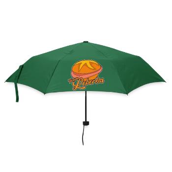Team Leberkas – Das perfekte T-Shirt für Leberkäse - Regenschirm (klein) - Flaschengrün - Vorne