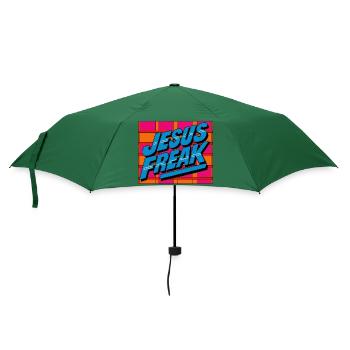 Jesus-Freak - Regenschirm (klein) - Flaschengrün - Vorne