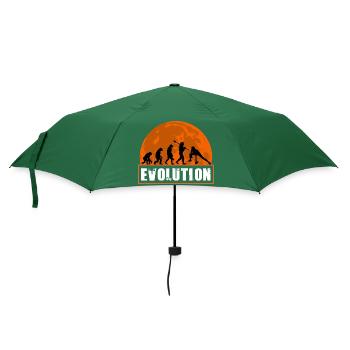 Évolution du fitness féminin Gym Bodybuilding - Parapluie standard - vert bouteille - Devant