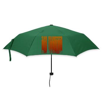 Silhouette Orange de San Francisco - Parapluie standard - vert bouteille - Devant