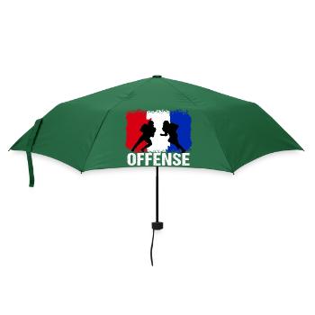American Football Frankreich Offense - Regenschirm (klein) - Flaschengrün - Vorne