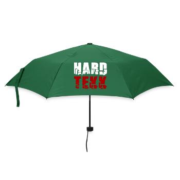 Hard Tekk Techno - Regenschirm (klein) - Flaschengrün - Vorne