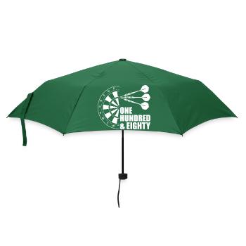 Darts Sport Spaß - Regenschirm (klein) - Flaschengrün - Vorne