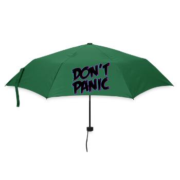 Dont Panic Don´t Panic | Farben änderbar - Regenschirm (klein) - Flaschengrün - Vorne