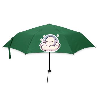 schlafender Mond - Regenschirm (klein) - Flaschengrün - Vorne