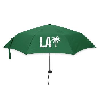 LA Palmen Kalifornien Los Angeles - Regenschirm (klein) - Flaschengrün - Vorne
