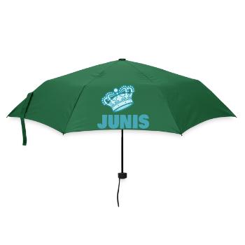 Geschenk für Junis - Regenschirm (klein) - Flaschengrün - Vorne
