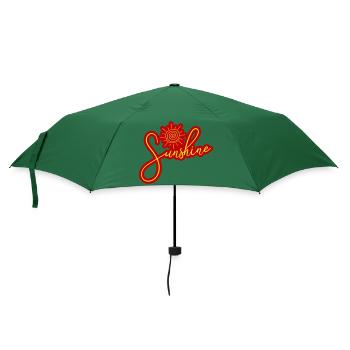 Sonnenschein Sonne Symbol - Regenschirm (klein) - Flaschengrün - Vorne