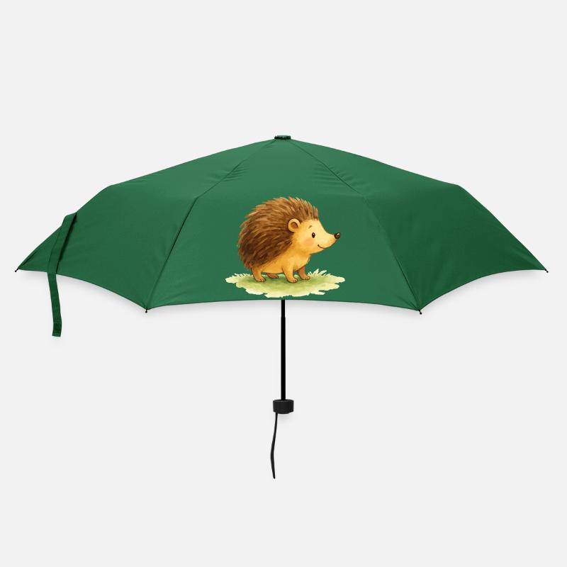 Igel Comic - Regenschirm (klein) - Flaschengrün