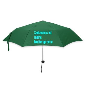 Sarkasmus-Profi - Regenschirm (klein) - Flaschengrün - Vorne