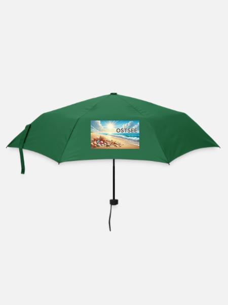 Ostsee - Regenschirm (klein) - Flaschengrün