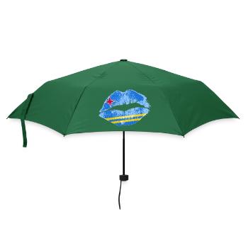 Kuss (Aruba) - Regenschirm (klein) - Flaschengrün - Vorne