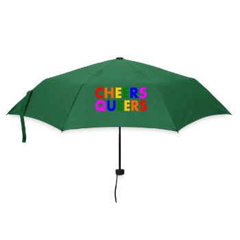 Cheers queers - Regenschirm (klein) - Flaschengrün - Vorne