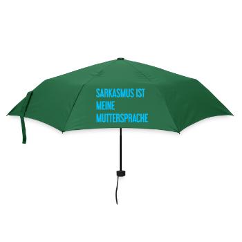 Sarkasmus-Profi - Regenschirm (klein) - Flaschengrün - Vorne